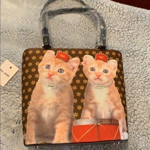 Kitten Rhinestone Purse -NWT